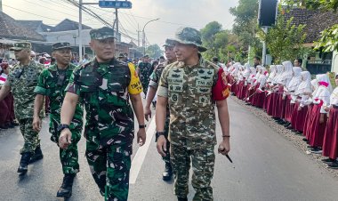 Dir Binter Ster TNI Tinjau TMMD di Slempit, Sinergi Bangun Desa Kian Nyata
